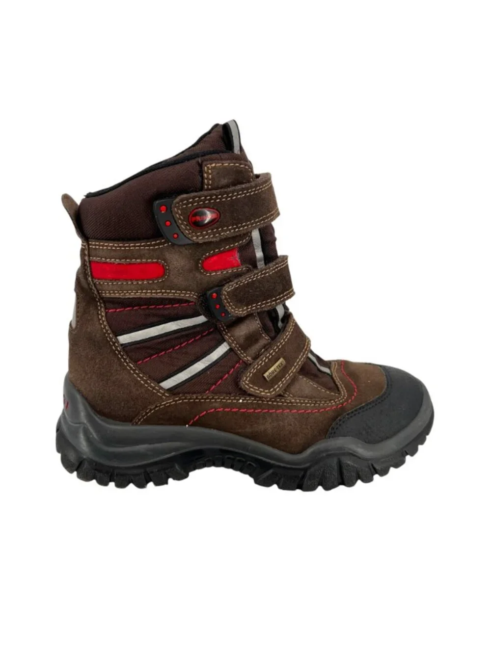 Primigi Kids Brown Suede Winter Snow Boot Goretex Triple Strap Size 36 EU 4.5 US